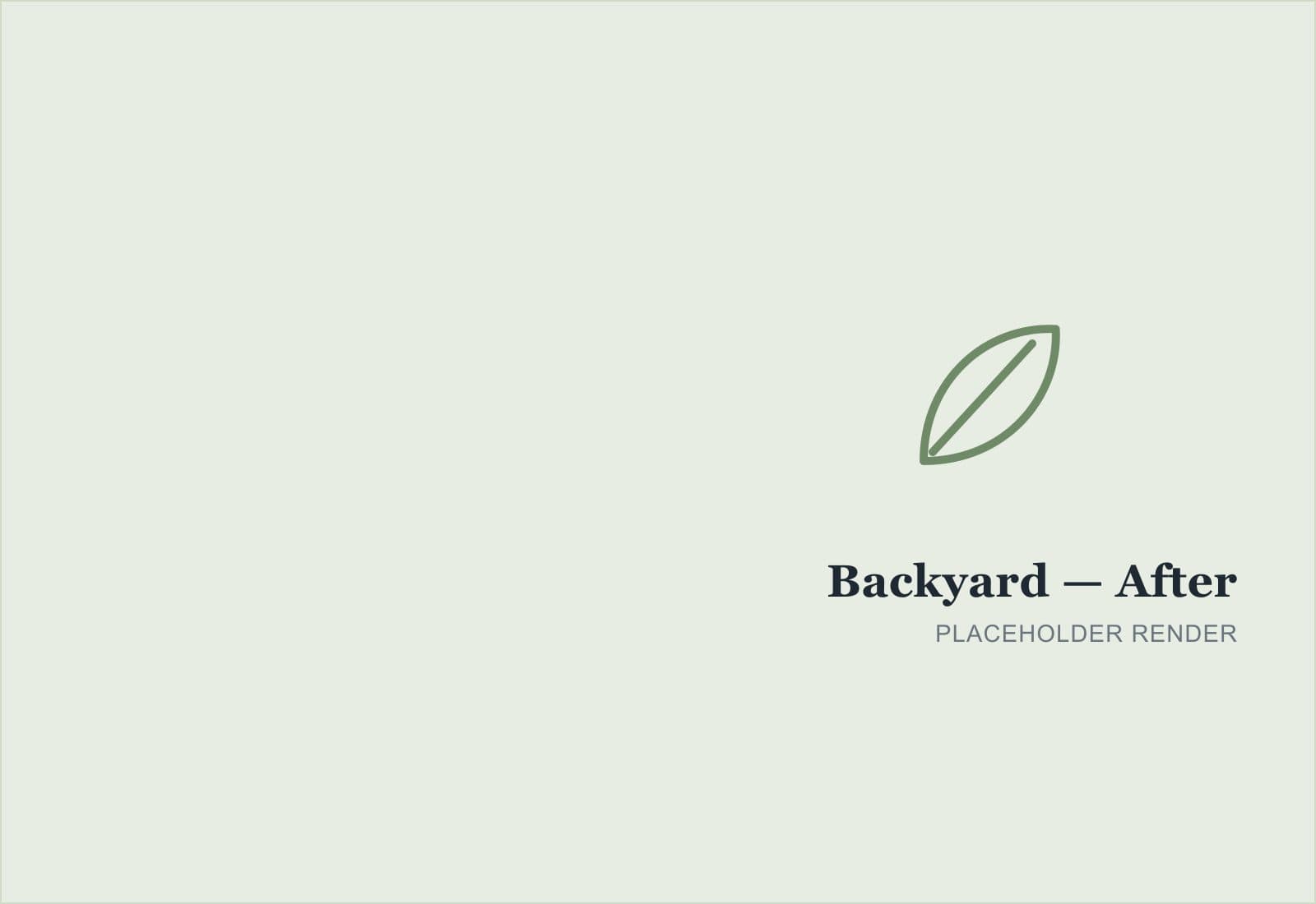 Backyard after AI concept redesign